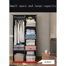 ZWYSL Appendiabiti Portatile Cabina Armadio Componibile Scarpiera Componibile Facile da Assemblare Organizer per Riporre I Vestiti Assemblaggio Senza Porta (Size : 75X41X147cm)