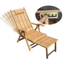 XLYYHZ Poltrone da Patio Sdraio in bambù Sedia per Pausa Pranzo Sedia da Esterno in Legno massello Sedia da Spiaggia Sedia pigra Sedia con Schienale Sedia da Salotto