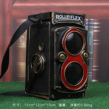 WANDOM Decorazione della Macchina Fotografica d'Epoca Decorazione della Finestra Ferro Art Clock Fotocamera Modello Retro Camera-CJ127232