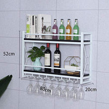 XZPENG - Portabottiglie per Vino, in Ferro battuto, a Doppia Parete, da Appendere alla Parete, Ideale Come Decorazione per la casa, per Vino, 6 Tipi, Nero + Bianco, A