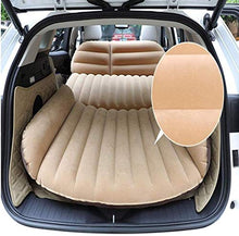 Lettino da viaggio Lettino da viaggio Sedile posteriore Air letto portatile viaggio gonfiabile letto aria della base auto gonfiabile letto su due lati che si affolla Materasso con built-in cuscino 5-2