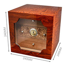 NIHAOA Accessori del Sigaro Corrosione a Tre Strati Grande capacità Cigar Humidor - Cigar Humidor Cigar Cabinet Portatile Legno di Cedro Idratante Cigar Box Buon apporto di umidità