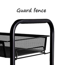 &ripiano di stoccaggio Scaffale da cucina, organizzatore del bagno Scaffale di stoccaggio for rack da cucina Scaffale a 4 ripiani Nero Scaffale di finitura