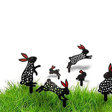Decorazioni di Pasqua, pali da giardino di Pasqua Decorazione artistica da giardino a forma di coniglietto in acrilico Sagoma di animali Sagoma di coniglietto per prato Decorazione da giardino