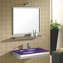 Wikao - Lavabo in vetro, colore: Prugna