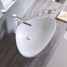 Triangolo sopra Contro Bacino Ceramica Balcone Casa Lavandino Lavabo Lavabo Lavabo Art Basin Lavabi (Dimensioni : 59x39x14cm)