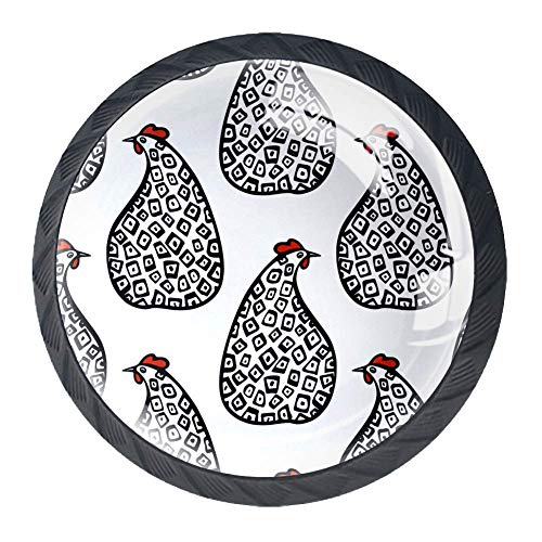 Wetia Gallo del Fumetto per la Cucina di casa Armadio Armadio Armadio Nero 3,5 x 2,8 cm