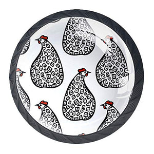 Wetia Gallo del Fumetto per la Cucina di casa Armadio Armadio Armadio Nero 3,5 x 2,8 cm