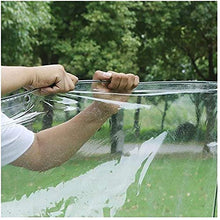 SHIJINHAO Telo Impermeabile Esterno,Tela Cerata In PVC, Foglio Trasparente Impermeabile Antipolvere Con Anello Di Tenuta Antiruggine Per Riparo Antipioggia Per Balcone, Copertura Per Mobili, 50 Dimens