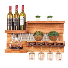 Mensola in Legno a Parete Creativa, portabottiglie a Muro, Decorazione murale Ristorante