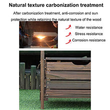 Panchine da giardino per esterni, Panchine per il tempo libero in legno per balcone, Panchine per veranda con schienali e braccioli, Panchine per cortile con armadietti