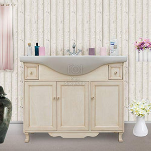 Shop Chic Base mobile bagno con lavabo 105 cm in legno pastello classico moderno