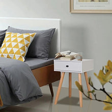 Tidyard Comodini Moderni Design, Comodini Set 2 pz in Massello di Pino 40x30x61 cm Bianchi