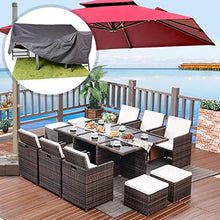 Copertura Tavolo da Giardino, Impermeabile Coperture per Set Arredo Giardino, Anti-UV Protettiva Coperture per Tavoli da Giardino, 200 x 160 x 70 cm (L x W x H), Coperture per Divani da Giardino