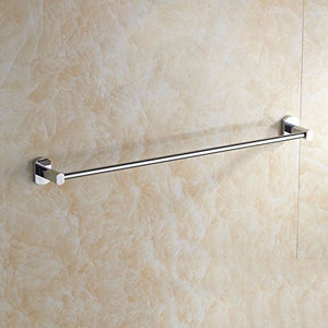 MBYW - Portasciugamani moderno e minimalista, portasciugamani in rame, con superficie cromata, montaggio a parete, 60 cm, adatto per bagno, camera da letto