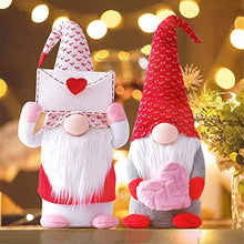ASFD Bambola di San Valentino Puntelli per vetrine Decorazione Bambola di Peluche Nana Bianco + Rosso S.