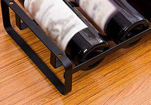 LHQ-HQ Wine Rack Ferro Vino Rack Decorazioni Bottiglia Domestica Rack Semplice Nero Stile Europeo