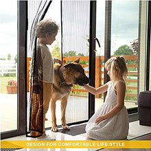 Gaoww Porta Schermo Magnetica Schermata Porta Schermo Facile da Montare Pet Porta Scorrevole magneti da Cima a Fondo Porta Anti-Insetti Ultra Seal,Beige,41.34 * 90.55