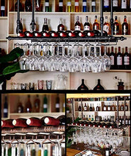 Portabottiglie Per Vino Rosso Da Appendere, Portabottiglie Per Vino Da Appendere A Soffitto Portabottiglie In Metallo Per Bicchieri Da Vino - Vari Contenitori (Dimensioni: 60 * 30 Cm), 100 * 30 Cm, 1