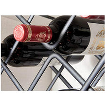 ASDFGHJKL Controsoffitto Wine Rack, 5 Bottle Holder Vino per i Vini Bagagli No Assembly Required Moderna Nero Vino Metallo Rack