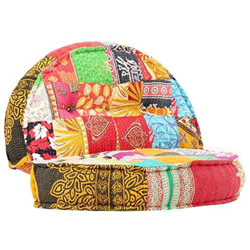 Festnight Divano in Tessuto Motivo Patchwork,Divano Cameretta,Divano Camera da Letto,Chiase Longhe Tessuto,Divanetto Camera da Letto Tessuto 120x20 cm