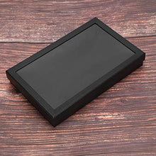 NATRUSS 8.7 * 5.9 * 1.2 Pollici Contenitore per Gioielli Contenitore per Gioielli Contenitore per Gioielli Comodo Ufficio Portatile Robusto e Durevole per la casa(Black)