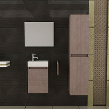 Bagno mobili/base & Water & su armadio & specchio/colore: marrone