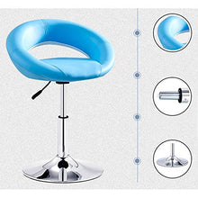 Sgabello da bar, seggiolone girevole a 360 °, poltrona da esterno per casa da 40 cm-53 cm, aspetto in pelle di alta qualità, con schienale/A / 40cm / 53cm