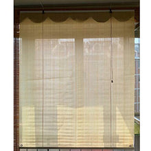 Esterno Tende A Rullo, Schermata Privacy Tenda, Tasso Di Ombreggiatura 95% Con 2 Ganci Per Deck, Pergola Balcone Terrazza, Portico ( Color : Beige , Size : 1.2x2.5m )