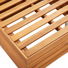 FAMIROSA Divano Centrale Modulare 1 pz con Cuscini in Legno Acacia