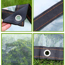 Tenda Tenda Cancella Heavy Duty Tarps Impermeabile con Occhielli, 0,13 Millimetri Trasparente Canopy Tenda Reversibile Spessore incatramata for Pool di Copertura Automobile RV