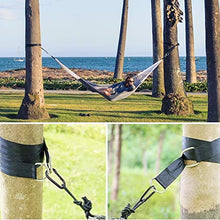 MIZOMOR 2pcs Cinghie Pendenti con Cuscinetti e Gancio di Protezione Dell'albero Forte Capacità Portante Cinghie per Amaca All'aperto per Swing Amaca Altalena di Corda o Poltrona Reclinabile