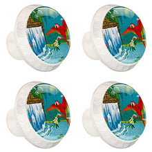 Maniglie per cassetti Manopole per cassetti Manopole rotonde Confezione da 4 per armadietto, cassetti, cassettiere, cassettiere ecc - uccello della cascata