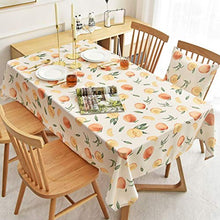 LSSM Tovaglia Semplice E Moderna in Tessuto Poliestere Cotone Frutta Fresca Tovaglia da tè Impermeabile Bambini Tovaglia Fantasia Rotolo Tovaglia Carta Rosa Rotolo Tovaglia Giallo 130 * 130Cm