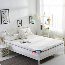 Floor Mattress Futon Mattress,Breathable Fold Futon,Thick Mattress,Double Japanese Sleeping Pad,Soft Futon Floor Mattress,Foldable Roll Up Floor Mattress,Thickness 6cm,Whiteash,180x200cm