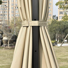 giordano shop Ombrellone da Giardino Decentrato 3x3m in Alluminio e Poliestre Khaki