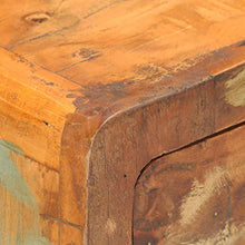 Tidyard Credenza Cassettiera Vintage Rustica in Legno Massello di Recupero con 3 Cassetti 60x35x75 cm,Credenza con Cassetti,Credenza Vintage,Cassettiera Vintage Rustica,Mobiletto da Salotto Vintage