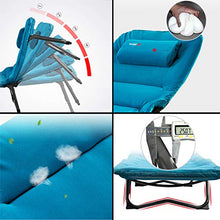 XJAXY Letto Aggiunto Culla Letto Pieghevole, Portatile Letto Pieghevole Telaio con Ispessite Rimbalzo Spugna Materasso A più Stadi Schienale Regolazione per Camera da Letto di Ricambio E Ufficio