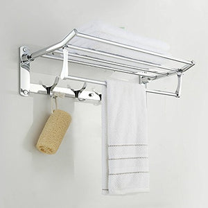 MBYW Portasciugamani Moderno Minimalista Portasciugamani Elegante per Il Bagno di Moda Mensola portasciugamani da Bagno in Acciaio Inox con ripiano Porta Asciugamani  Adatto per Bagno,Cucina, Ufficio