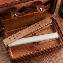 Humidars Cigar Humidor - portasigari Humidor Portatile in Pelle Legno di Cedro Viaggi Humidor umidificatore Set Gift Box (Senza Cutter Lighter) mantenerlo Fresco .Scatola di immagazzinaggio di cigari