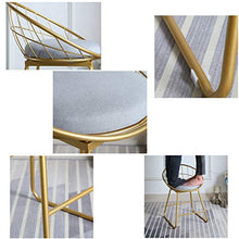 Moderno Sgabello Da Bar sedie di Alta Sedia Semplice In Ferro Battuto Sedia di un Bar Oro Sgabello Altezza seduta 45cm Moderna Sedia Da Pranzo Nordic Pub Accessori Per Il Tempo L(Size:45CM Gold+White)
