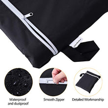 Herefun Borsa per Cuscini da Giardino 210D Oxford, Grande Borsa portaoggetti 122*39*55cm, Borsa di Stoccaggio Letto Lenzuola Cuscini Albero di Natale, Borsa Giardino con Maniglie Impermeabile
