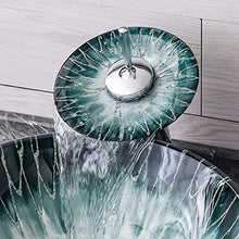 Yxx max -Lavabo Bathroom Lavandino, controsoffitto Bagno vanità del Vaso temperato Bacino del dispersore di Vetro Bacino di Vetro d'Arte Lavandino del lavabo (Size : Basin+Accessories+Faucet)