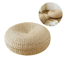 mysticall Stile Giapponese Sedia Rotonda stuoia di Seduta Cuscino Erba Cuscino Addensare Cuscino Tatami Cuscino di Paglia stuoia per la casa Auto Ufficio Giardino Patio Esterno Decor, 45 15 cm