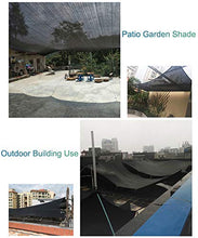 Telo Ombreggiante, Paralume in Tessuto Coprente con Occhielli, Resistente all'umidità 90%, for Piante da Giardino Green House (Nero) (Size : 6m x 12m)