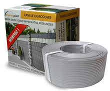 Thermoplast® Strisce protettive per recinzioni per giardino, terrazza, balcone, in polipropilene PP resistente ai raggi UV, 9,5 cm x 52 m = 4,94 m², grigio (RAL 7040)
