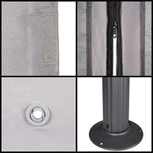 Garden Point Gazebo da Giardino Valencia | 300 x 400 cm | Rettangolare | Idrorepellente | Ideale per i mobili da Giardino e Jacuzzi | Montaggio Facile| Tende in Set | Grigio