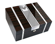 GERMANUS Cowling Humidor de marque con Digital igrometro e GERMANUS Cristallo Umidificatore per i sigari