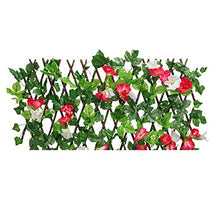 Recinzione Del Giardino Recinzione Foglia Verde Recinzione A Traliccio Retrattile Espandibile , Siepe In Legno Con Foglie Di Fiori Artificiali , Paravento Per Decorazione Da Giardino Paravento Per