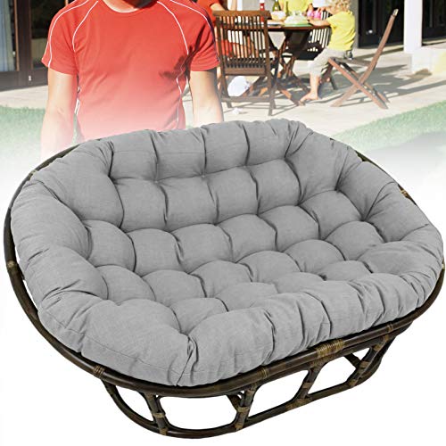 ZWPY Cuscino Doppio Papasan Grigio, Cuscini per sedie a Cesto sospesi-Nessuna Sedia, Cuscino per Sedia Amaca a Uovo Appeso per Giardino con Patio
